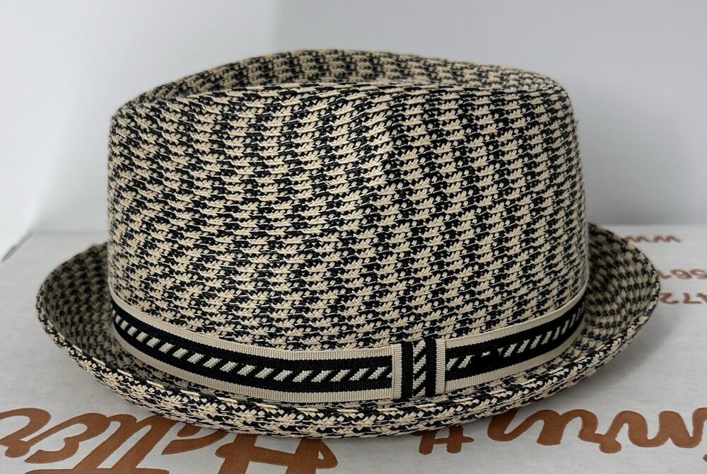 Bailey of Hollywood Mannes Fedora Hat Size Medium Beige NWB Vintage Henry Hatter